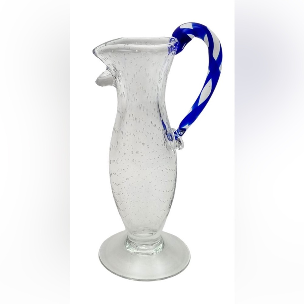 Borek Sipek Czech Designer Vintage Hand Blown Glass Pitcher “Alessandra”Model